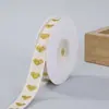 Cinta de algodón en forma de corazón de 1.6 cm para envolver regalos, flores y repostería, material para lazos hechos a mano, cinta para comercio transfronterizo