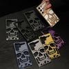 Para funda de teléfono móvil Samsung s24 calavera hueca S23ultra marca de moda disipación de calor más personalidad creativa esmerilada