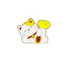 Feliz Año Nuevo Broche de Gato de la Suerte Lindo Accesorios de Nicho Dibujos Animados Accesorios Creativos Insignia Gato de la Suerte Lindo de Dibujos Animados