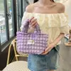 Bolsa de mano tipo tote para el día a día con forma de nube, pequeña y fresca, bolsa para el almuerzo de gran capacidad para trabajadores de oficina, tote de lona versátil y casual