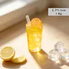 Accesorios de resina DIY, popular decoración de modelo de juguete miniatura de bebida de verano, mini limonada/adorno para casa de muñecas