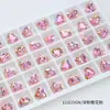 Dongzhou Diamante para Unhas 10*8.8mm Coração Geométrico Fundo Pontiagudo Diamante DIY Brincos Joias Diamante Brilhante Decoração de Unhas Diamante