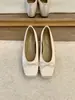 Sapatilhas Femininas Chuyuji Elegantes com Laço Francês 2026 Novo Modelo com Aumento Interno de Altura, Estilo Versátil e Suave Sapatos de Ballet