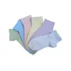 Calcetines de Algodón para Mujer, Calcetines Cortos, Malla de Color Sólido, Transpirables, Absorbentes de Humedad, Calcetines de Cuarto, Estilo Delgado de Verano para Mujer