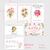 Cartão de Cumprimentos para o Dia das Mães, Série Amor de Mãe, Cartão Pendurado, Cartão de Bênção para Presente com Buquê de Flores DIY, Cartão de Mensagem Atacado