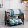 Escurridor de Platos Estante Escurridor Vajilla Hogar Tazón Palillos Caja de Almacenamiento Estante para Fregadero Estante de Almacenamiento de Cocina Bandeja de Agua Plato Grueso Tazón
