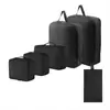 Bolsas de Almacenamiento de Viaje de Tela de Memoria Imitación de Explosiones Transfronterizas Set de 6 Piezas Traje Bolsa de Almacenamiento Sub-paquete Ropa Equipaje Bolsa de Viaje