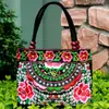 Bolsa Bordada Estilo Étnico de Yunnan Bolso de Mano Bordado Lona Retro Bolso de Hombro Versátil Bolso para Mujeres de Mediana Edad y Mayores Bolso para Mamá