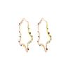 Aretes Europeos y Americanos Exagerados con Forma de Estrella de Cinco Puntas Tejidos a Mano con Cuentas de Arroz para Mujer, Estilo Étnico Nicho Ins, Joyería