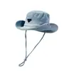 Sombrero de Mezclilla Estilo Occidental para Protección Solar para Mujer, Sombrero de Pescador con Visera para Senderismo al Aire Libre en Primavera y Verano, Sombrero de Mezclilla Lavable para Senderismo y Montañismo