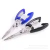 Pinzas para señuelos, Pinzas de pesca de punta curva, Tijeras de pesca, Cortador de línea de pesca fuerte, Suministros para pesca en el mar, Equipo de pesca, Acero inoxidable, Resistente a la corrosión