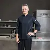 Ropa de Chef Profesional Avanzada para Otoño e Invierno de Hotel, Restaurante, Comedor, Cómoda, Transpirable, Manga Ajustable, Ropa de Trabajo de Chef