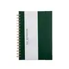 Cuaderno Noteory de 200 Páginas Grueso con Tapa de Cuero, Rayado, Espiral, Cuaderno Conveniente para la Oficina y el Estudio
