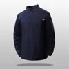 Camiseta de Manga Longa Respirável com Meio Zíper para Esportes Moletom Fitness Treinamento Corrida ao Ar Livre Secagem Rápida Camada Base 611183