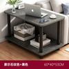Sofá de doble capa lateral varios mesa cuadrada pequeña de lujo ligero sala de estar balcón de casa apartamento pequeño estante de almacenamiento de mesita de noche de dormitorio italiano