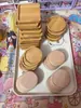 Ímã de Geladeira Mesa Bandeja DIY Base Mini Brinquedo de Comida Base de Bambu Sem Ímã