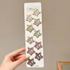 Lindo Pasador de Pelo de Lunares y Estrellas para Mujer, Pasador de Gama Alta y Exquisito, Pinza para Flequillo Estilo Coreano Color Café, Accesorio para el Cabello Versátil de Pinza de Pato