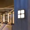 Lâmpada à Prova de Umidade de Plástico Lâmpada de Parede Simples Villa Moderna Jardim Varanda Pátio Portão Escadas Parede Externa Corredor Lâmpada