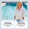 Jaysuing Pastillas Limpiadoras para Piscina Limpian la Cal de la Piscina, Refrescan y Eliminan Olores, Clarifican la Calidad del Agua, Pastillas Limpiadoras de Disolución Rápida