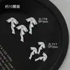 Accesorios para Uñas Acabado Satín Producto Terminado Moño Blanco Perlado Suave Esculpido Corbata de Moño Satín Decoraciones Mixtas 3D para Uñas