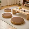 Almofada Futon Japonesa para Casa Tatami Varanda Redonda Espessa Assento de Janela de Canto para Adoração a Buda Tapete de Meditação