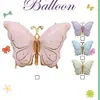 Una Pieza de Nuevo Morado Hielo Mariposa Película de Aluminio Globos de Boda Fiesta de Cumpleaños Decoración de Boda Globos Decoración al por Mayor