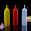 Botella para Condimentos, Botella Exprimidora, Botella Exprimidora de Plástico para Ketchup de Ensalada, Botella para Salsa BBQ, Aceitera, Botella para Condimentos, Uso Doméstico en la Cocina