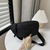 Bolsa de Peito Feminina Ins Simples Grande Capacidade Crossbody Bolsa Casual Estudante Japonesa Bolsa de Ombro Leve Esportes Bolsa de Cintura