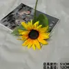 Flores Artificiales Amarillas para Decoración de Bodas, Flores Falsas de Alta Gama para Arreglos de Piso, Arreglos Florales y Decoraciones de Hojas para Ambiente
