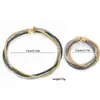 Venta Caliente Cruzada Estilo Punk Personalidad Exagerada Multicapa Elástico Material de Hierro Cadena de Hueso de Serpiente Collar Retorcido Juego de Pulseras para Mujer