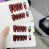 Fototerapia manual Naizi Pure, armadura de 12 ojos de gato rojos, parche reutilizable para decoración de uñas, removible, al por mayor