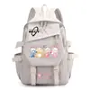 Mochila Anime Desenho Animado Bocchi the Rock, Pedra Solitária, para Meninas, Alunos do Ensino Fundamental e Médio, Bolsa de Ombro Duplo de Grande Capacidade