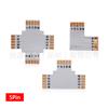 Conector sin soldadura FPC para tira 5050RGBW, 12 mm de ancho, tira RGBW, unión a tope de 5 pines