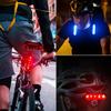 Luz trasera de bicicleta, brillante, resistente al agua, con carga USB y rotación de 360 grados.