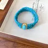 Conjunto de collar, pulsera y pendientes de corazón con incrustaciones de diamantes florales estilo medieval, cadena para la clavícula estilo corte vintage, joyería de nicho para mujer