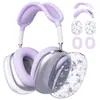 Funda protectora transfronteriza nueva para AirPods Max con diseño de flores pequeñas, carcasa protectora transparente de TPU para auriculares de diadema con diseño de flores pequeñas