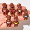 Boneca Natasha Preta Tamanho Médio Desenho Animado Acessórios de Resina DIY Ímãs de Geladeira Presilhas de Cabelo Enfeites de Cabelo Tamancos