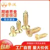 Tornillos Autorroscantes de Cabeza Avellanada Cruz con Recubrimiento de Cobre, Tornillos Autorroscantes Ka de Cabeza Plana, Tornillos Pequeños para Madera Dorados M2/M2.3/M2.6
