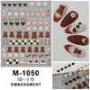 Pegatinas de Uñas con Relieve Mariposa Estilo Nacional Dibujos Animados Navidad Florales Pegatinas para Uñas de Niños Diario Funda de Teléfono Móvil Maquillaje DIY