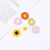 Estilo Coreano Bordado DIY Joyería Hilo de Algodón Tejido Flor Pequeña Zapatos Accesorios de Flor Ropa Textiles para el Hogar Tocado Hecho a Mano