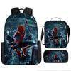 Mochila escolar periférica de Spider-Man para niños y estudiantes de entrega rápida transfronteriza, mochila de hombro, juego de tres piezas