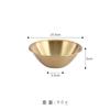 Ensaladera de acero inoxidable estilo coreano, tazón para postres, tazón dorado comercial para comedor, olla caliente, tazón para servir en tiendas, tazón para condimentos, vajilla