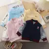 Chaqueta de béisbol para niños, nueva moda de primavera y otoño, chaqueta de dibujos animados para niños y niñas, top para niños pequeños, chaqueta de bebé, ropa para niños