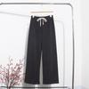A08 ofertas de liquidación pantalones casuales gruesos forrados de vellón sin reembolso pantalones holgados de pierna ancha cintura elástica pantalones para caminar 96177