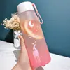 Taza de agua ins de internet, taza de agua para estudiantes, taza de agua de plástico al por mayor, taza de agua de alto valor cromático, botella de agua de gran capacidad, taza acompañante para hombres y mujeres