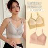 Sujetador sexy de encaje inalámbrico, cómodo y amigable con la piel, con copas fruncidas, diseño en forma de U en la espalda, estilo bandeau sin espalda, para niñas.