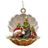Nuevos Productos Transfronterizos Funda Perro Durmiendo Colgadores de Coche de Acrílico Colgadores de Árbol de Navidad Decoraciones para el Hogar