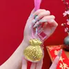 Modelo Año Nuevo del Caballo 2026: Colgante de Bolso Atrae Riqueza, Llavero Dorado, Bolsa de la Suerte, Colgante de Teléfono de la Suerte, Pequeño Regalo de Año Nuevo