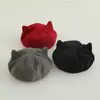 Sombrero Chenjing para Niños Otoño e Invierno Nuevo Lindo Orejas de Gatito Sombrero de Propietario para Niñas Resistente al Viento y Cálido Sombrero de Piel de Melón para Niño