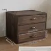 Caja de Almacenamiento de Escritorio de Madera Maciza, Caja Organizadora Rectangular Miscelánea Hecha a Medida Estilo Cajón, Caja de Almacenamiento de Madera para Joyería y Cosméticos